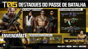 Temporada 5 de Call of Duty: Black Ops 6 e Warzone traz novo Passe de Batalha e BlackCell com Operadores inéditos
