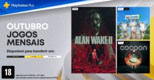 PS Plus Essential: jogos de outubro, incluindo Alan Wake 2, já disponíveis