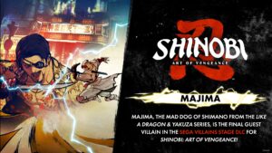 Goro Majima invade SHINOBI: Art of Vengeance em novo DLC da Fase Vilões da SEGA