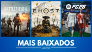 Battlefield 6 e Ghost of Yotei lideram downloads da PlayStation Store em outubro de 2025