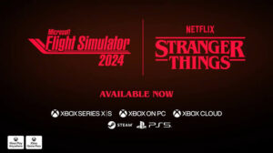 Microsoft Flight Simulator 2024 recebe expansão surpresa de Stranger Things