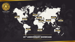 Creative Assembly celebra 25 anos de Total War com showcase especial nesta quinta-feira, às 13h
