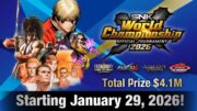 SNK World Championship 2026 é confirmado com premiação total acima de US$ 4 milhões
