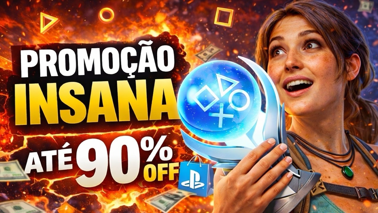 Descontos insanos de até 90% em jogos de PS4 e PS5 por tempo limitado