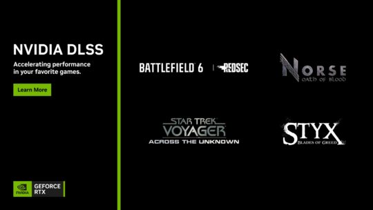 NVIDIA confirma DLSS 4 com Multi Frame Generation para novos títulos, incluindo Styx e Battlefield 6: Season 2