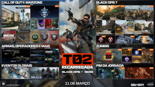 Temporada 2 Recarregada de Call of Duty: Black Ops 7 e Warzone traz modo Black Ops Royale e novos conteúdos