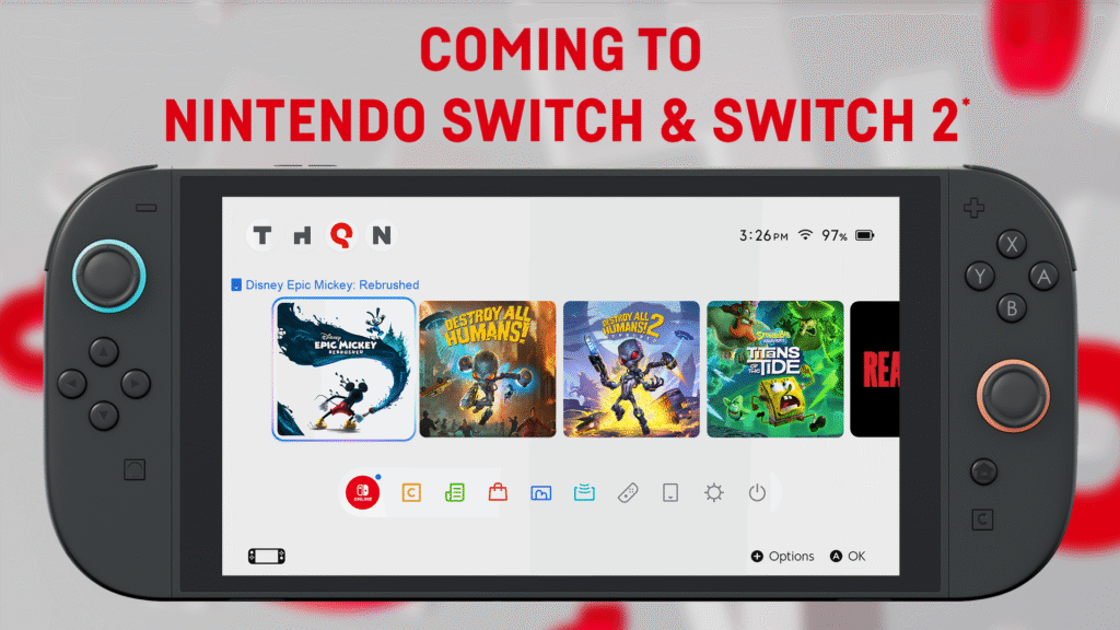 THQ Nordic levará quatro jogos para Nintendo Switch e Switch 2 em 2026