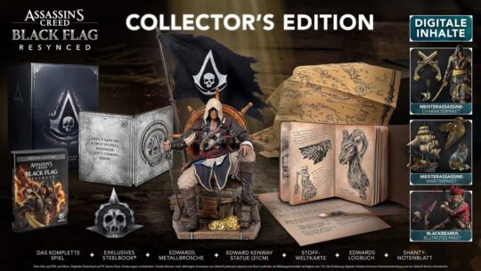 Assassin’s Creed Black Flag Resynced tem pré-venda liberada e ganha edições especiais recheadas de extras