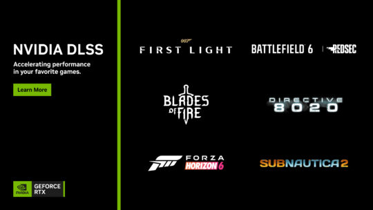 NVIDIA anuncia DLSS 4.5 para Forza Horizon 6, Directive 8020 e novos jogos RTX