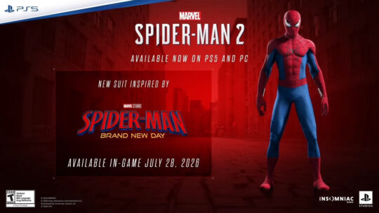 Marvel’s Spider-Man 2 ganha atualização gratuita com traje inspirado no novo filme do Homem-Aranha