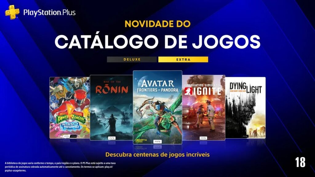 PS Plus Extra e Deluxe de julho de 2026: Sony revela lista oficial de novos jogos