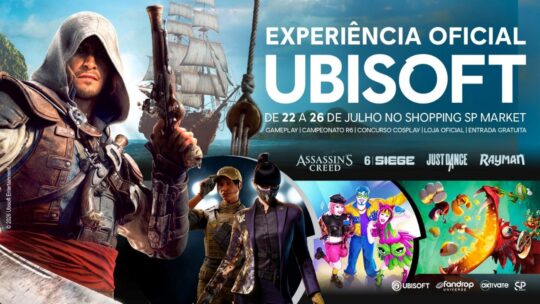 Ubisoft abre loja pop-up em São Paulo com produtos oficiais e atrações para fãs de suas principais franquias