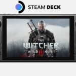 The Witcher 3 Remastered rodando liso no Steam Deck.